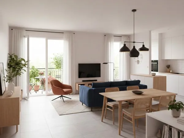 Étage confortable avec loggia agréable 
