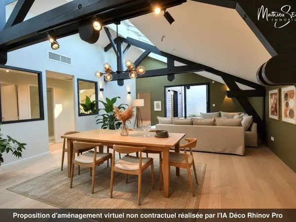 Centre Craponne Loft/Appartement de 116m² avec terrasse de 22m² 