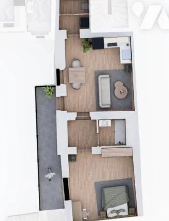 Appartement 2 pièces 44 m² 