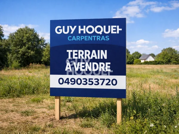 Terrain Carpentras 740 m² - Viabilisé - Libre constructeur 