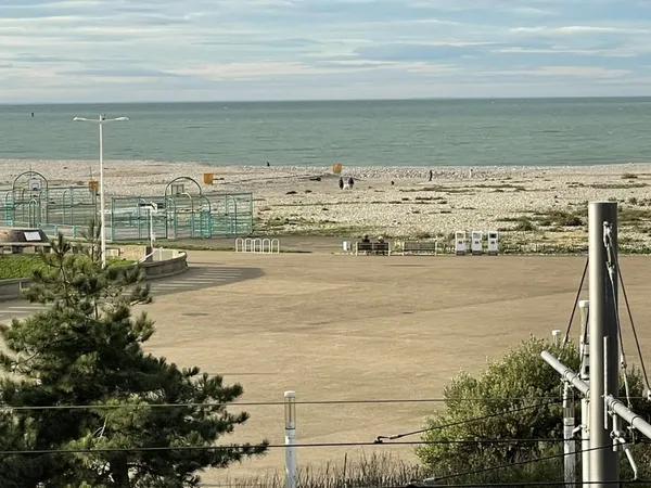 Plage du Havre pleine vue mer 
