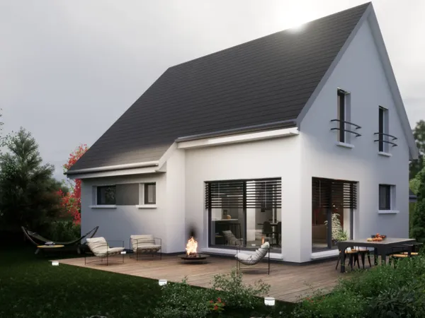 Terrain + maison 105 m² 