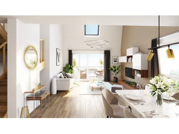 EXCEPTIONNEL DIJON OUEST DANS CADRE IDYLLIQUE - SUPERBE T4 DUPLEX NEUF AVEC JARDIN et 2 TERRASSES 