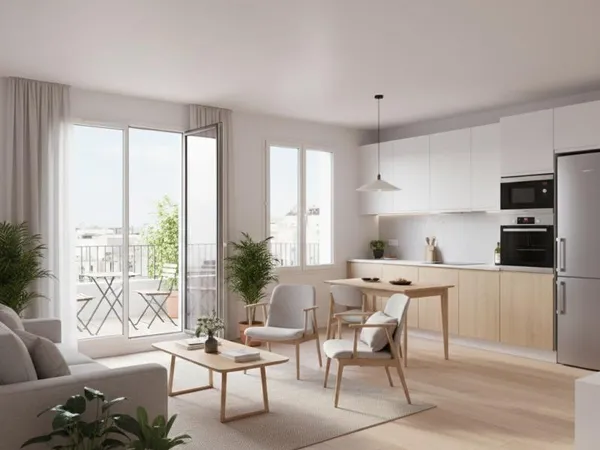 APPARTEMENT 2 PIÈCES avec TERRASSE et PARKING à ASNIÈRES-SUR-SEINE - SECTEUR CENTRE-VILLE 