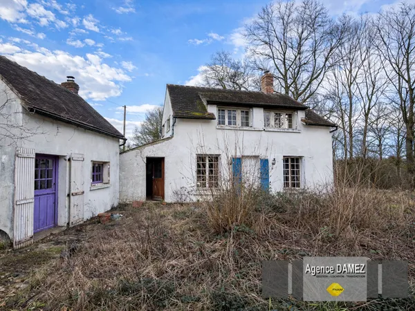 Maison ancienne à rénover - Proche Dourdan (10 min) - 4 pièces - terrain 1400 m² 
