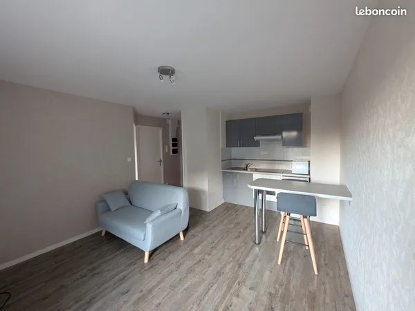 Appartement meublé 2 pièces 32 m² avec place de parking privative - Secteur Doutre/Bichon 
