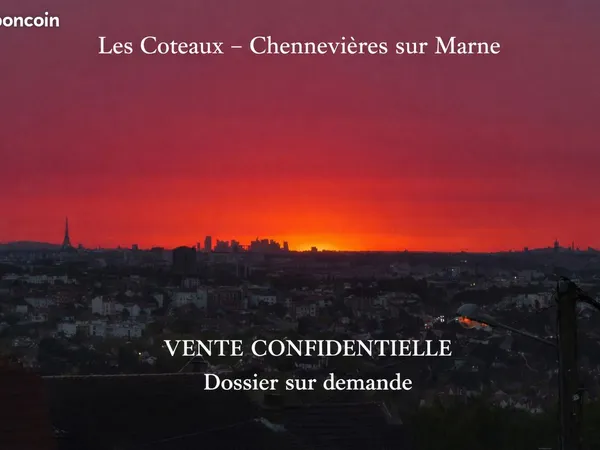 Maison Familiale de 167 m² environ - 7 pièces - Au Coeur des Coteaux de CHENNEVIÈRES-SUR-MARNE 