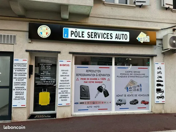Commerce carte grise et automobile 