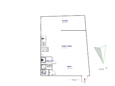 Appartement Location Marseille 2e Arrondissement 2p 39m² 595€