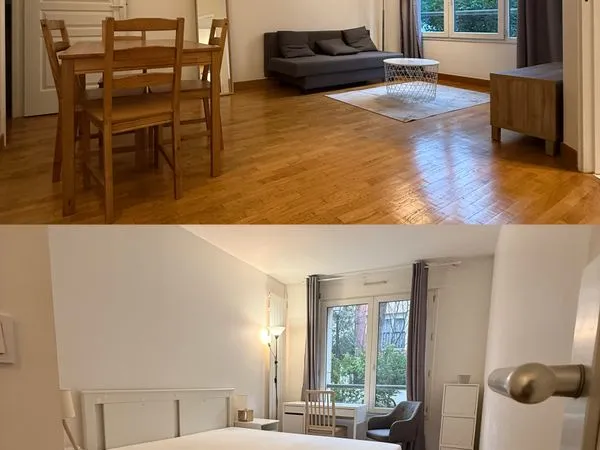 Appartement 2p meublé gare courbevoie/chauffage collectif 