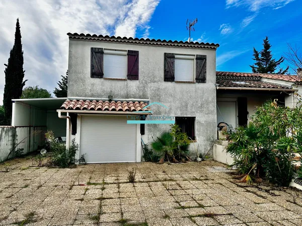 Mireval villa 130m2 sur environ 1500m2 de terrain. 