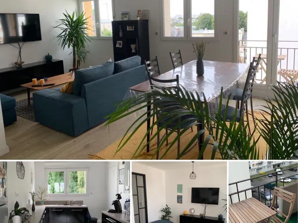 A louer appartement meublé F4 Centre Brest proche Fac de médecine 840 + charges 