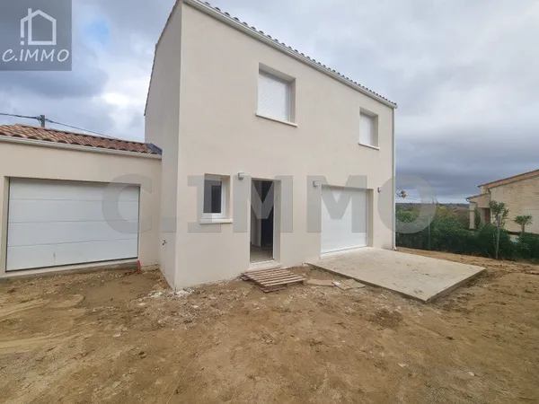 Villa R+1 de type 4 avec garage,terrasse et jardin 