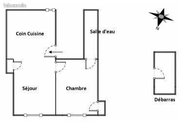 Appartement 2 pièces 39 m² 