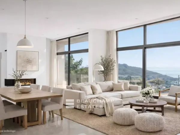 Villa contemporaine neuve avec vue mer 