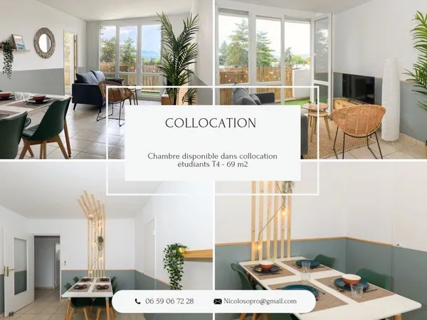 Colocation Étudiante - A l'année - Vue Imprenable & Tout Équipé (Pau) 
