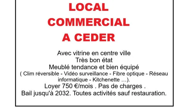 Local commercial 5 pièces 68 m² 