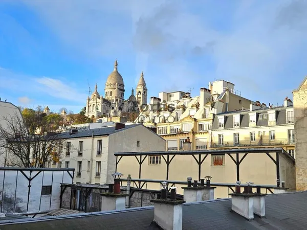 PARIS 18e, Montmartre, DUPLEX 3 Pièces 52m², VUE Sacré-Coeur 
