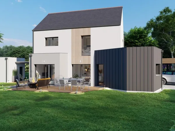 Terrain + maison 121 m² 