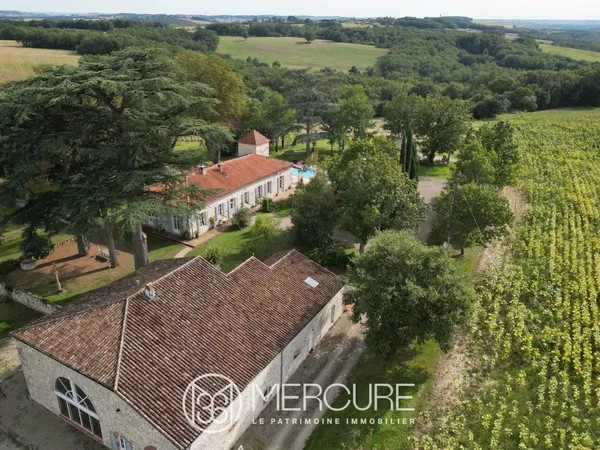 MAISON XVIIÈME AVEC GÎTES ET DÉPENDANCES PROCHE D'AGEN 