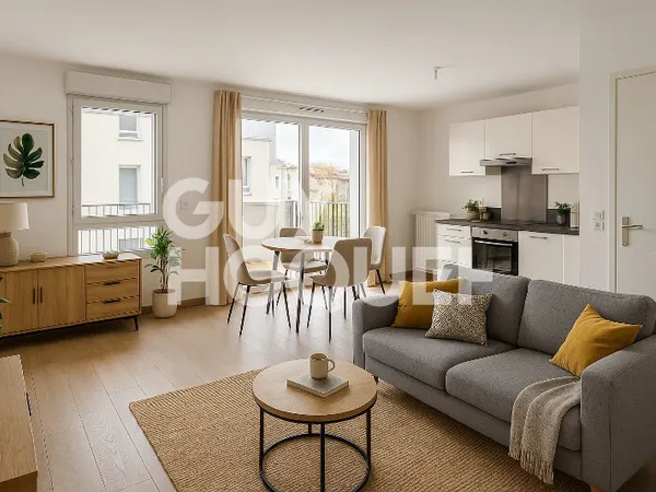 Appartement 2 pièces de 49.87 m2 proche Gare de Tours 