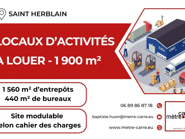 LOCAUX D'ACTIVITÉ A LOUER - SAINT HERBLAIN 
