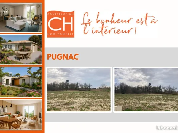 Terrain 601 m² Pugnac 
