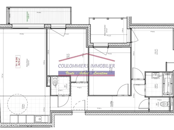 Appartement 4 pièces 81 m² 