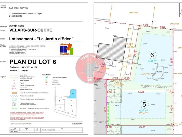 Terrain 405 m² 