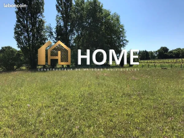 Terrain 1 600 m² Haux 