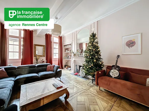 Appartement Rennes - Centre historique - 4 pièces -106.05 m² - Entièrement refait - caves - 