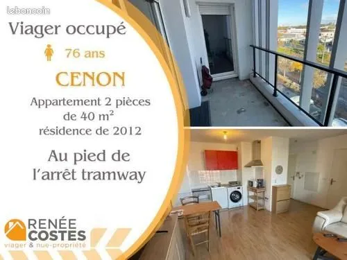 Appartement en Viager 2 pièces 40 m² 