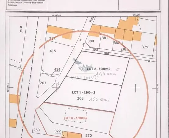 Terrain 1200 m² Mâcon 