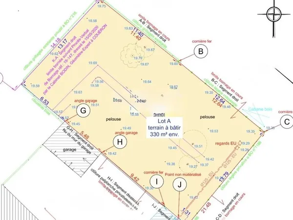 Terrain 330 m² Saint-Étienne-de-Montluc 