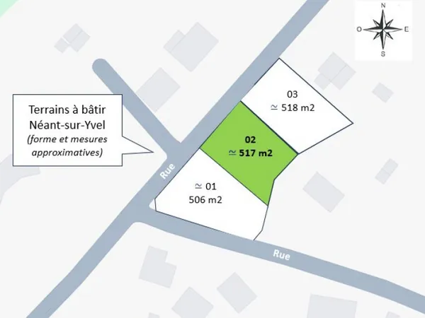 Terrain 517 m² 