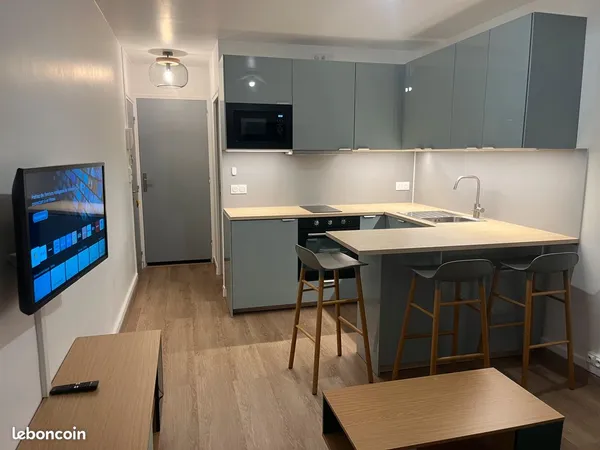 Appartement-Meublé 1 pièce . 17 m2 