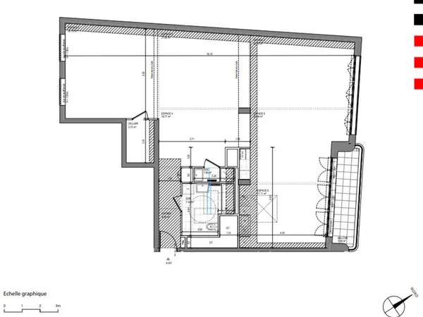 3 pièces de 144m² à restructurer ou Professions libérales - L13 & L14 - Saint-Ouen 