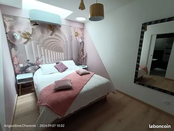 Chambre Zen disponible dans une colocation centre-ville d'Angoulême 
