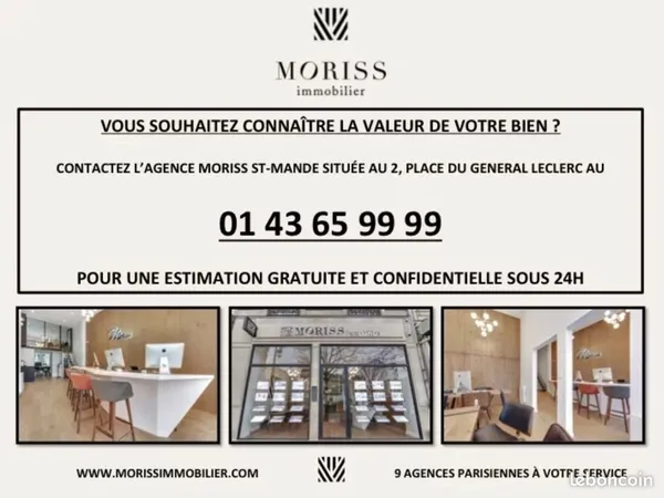 Appartement 2 pièces 39 m² 