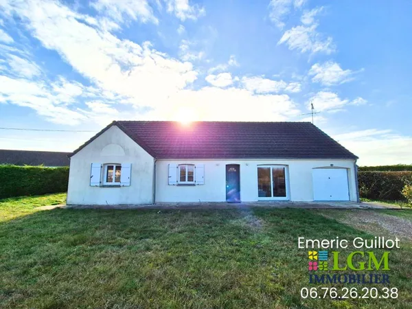 Maison de plain-pied - 102 m² - 4 chambres - Terrain clos 900 m² - Mulsans (41500) 