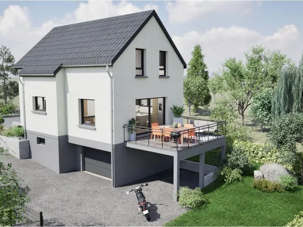 Lautenbachzell - Construisez votre maison de 141 m² dont 89 habitable 5 pièces dans un 