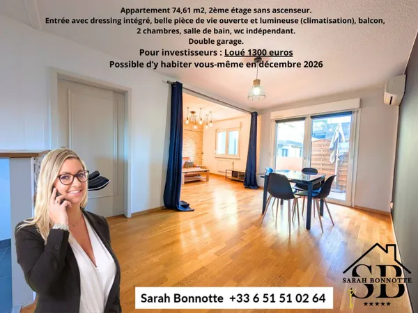Appartement 4 pièces 75 m² 