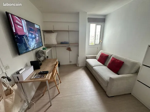 Location studette meublée - Paris 16e (Rue Dufrenoy) 