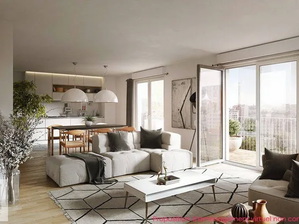 Appartement 3 pièces 58 m² 