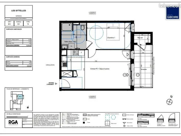 Appartement 2 pièces 48 m² 