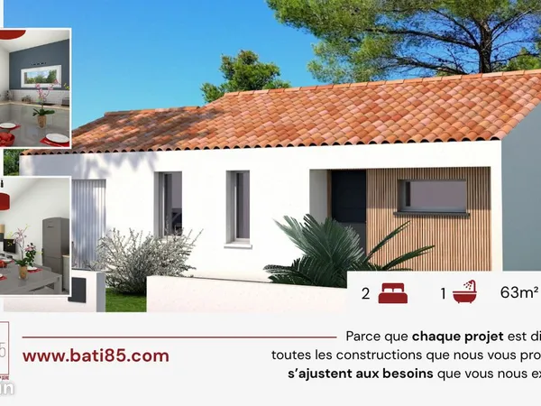 Maison 63 m² Saint Aignan Grandlieu 