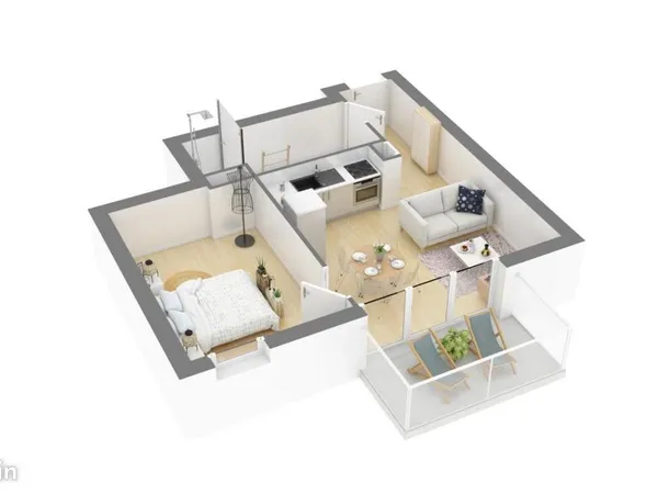 Appartement 2 pièces 42 m² 