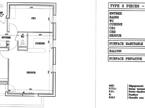 Particulier loue appartement T3 