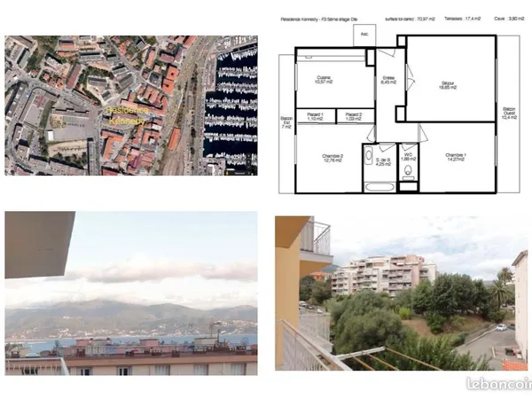 F3 Ajaccio Centre / Kennedy - à l'année 