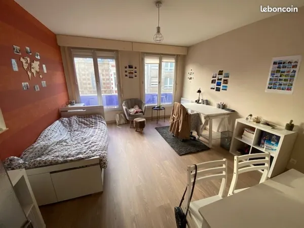 Location studio 30m² - Centre ville de Lille 